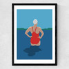 Wild Swimmers I Medium Black Frame