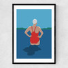 Wild Swimmers I Narrow Black Frame