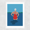 Wild Swimmers I Narrow White Frame