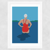 Wild Swimmers I Wide White Frame