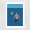 Wild Swimmers II Narrow White Frame