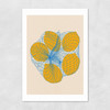 Five Lemons In A Net Bag Unframed Print