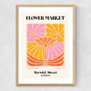 Berwick Street Flower Market Medium Oak Frame
