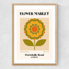 Portobello Road Flower Market Medium Oak Frame