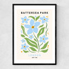 Battersea Park II Narrow Black Frame