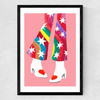 Rainbow Pants Medium Black Frame