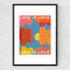 Love is Love III Narrow Black Frame