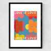 Love is Love III Medium Black Frame