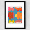 Love is Love III Wide Black Frame