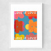 Love is Love III Medium White Frame