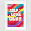 Rainbow Club by Keren Parmley Wide White Frame