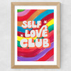 Rainbow Club by Keren Parmley Wide Oak Frame