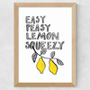 Easy Peasy Lemon Wide Oak Frame