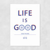 Life Is Good Bicycle Unframed Print