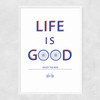 Life Is Good Bicycle Narrow White Frame