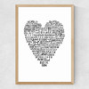 My Heart Belongs To London Medium Oak Frame