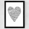 My Heart Belongs To London Wide Black Frame