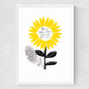 Sunflower Medium White Frame
