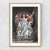 Rise And Slay Narrow Oak Frame