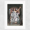 Rise And Slay Wide White Frame