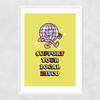Local Disco Narrow White Frame