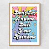Rainbow by The Violet Eclectic Narrow Oak Frame