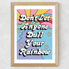 Rainbow by The Violet Eclectic Wide Oak Frame
