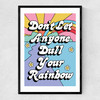 Rainbow by The Violet Eclectic Narrow Black Frame