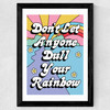 Rainbow by The Violet Eclectic Wide Black Frame