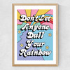 Rainbow by The Violet Eclectic Medium Oak Frame
