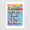Rainbow by The Violet Eclectic Narrow White Frame