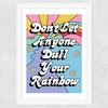 Rainbow by The Violet Eclectic Wide White Frame