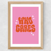 Who Cares Wide Oak Frame