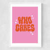 Who Cares Medium White Frame