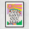 You Have Got This Narrow Black Frame