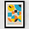 Bauhaus Colour Blocks II Wide Black Frame