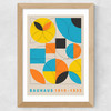 Bauhaus Colour Blocks II Wide Oak Frame