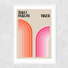 Bauhaus Rainbow Narrow White Frame