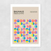 Pastel Circles Bauhaus Unframed Print