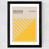Yellow Bauhaus Wide Black Frame