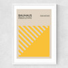 Yellow Bauhaus Medium White Frame