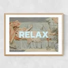 Relax by Oh Fine! Art Narrow Oak Frame