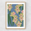 Orchids by Katy Welsh Narrow Oak Frame
