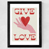 Give Love Wide Black Frame