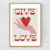 Give Love Narrow Oak Frame