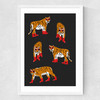 Tigers In Red Boots Medium White Frame