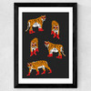 Tigers In Red Boots Wide Black Frame