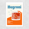 Negroni Cocktail Unframed Print