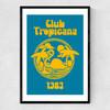 Club Tropicana Narrow Black Frame