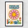 Focus On Yourself Narrow Black Frame